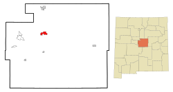 Torrance County New Mexico Incorporated and Unincorporated areas Estancia Highlighted